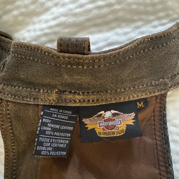 Harley-Davidson Brown Leather Detail - Picture 7 of 13
